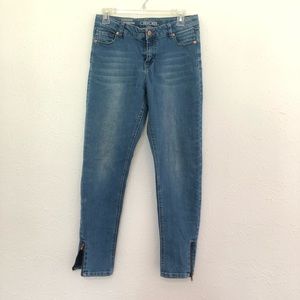 Cherokee Super Skinny Zippered Ankle Jeans